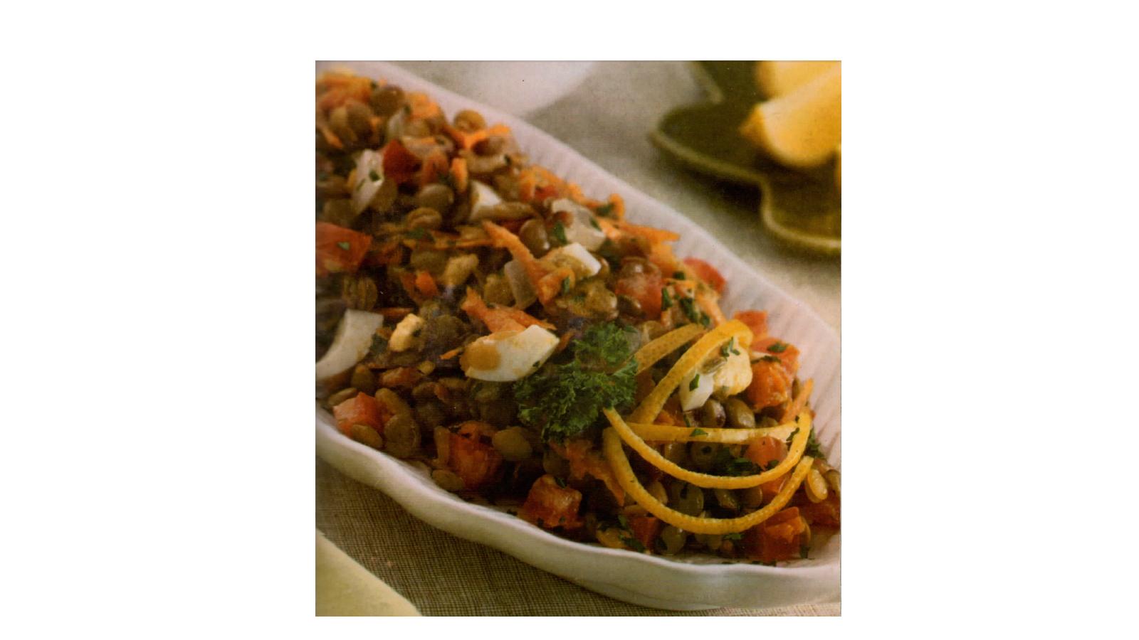 ensalada con lentejas